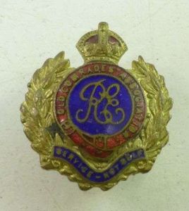 WW1 WW2 RE Old Comrades Association Lapel Badge