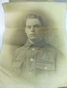 Large WW1 Photograph of Handsome Soldier