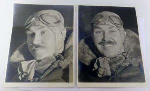 Interesting pair of Large Photos Showing US Airman