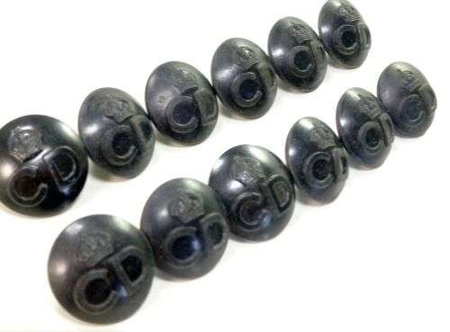 A Set of 12 Original WW2 Civil Defence Buttons — image 3