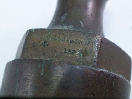 WW1 British Army Copper & Brass Fire Nozzle — image 2