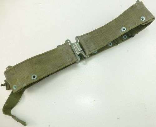 4 Original 1944 Pat Webbing Waist Belt To 295 DVR Trueman — image 5
