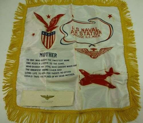 WW2 US Naval Air Station Grosse, ILE, Mich Cushion Cover — image 2
