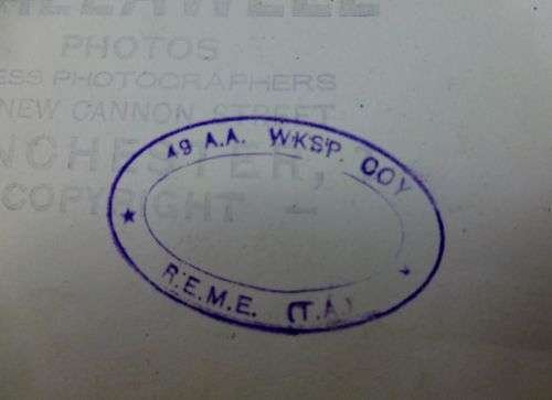 A set of 9 early 1950s Photos 49 AA Workshop Coy REME — image 6