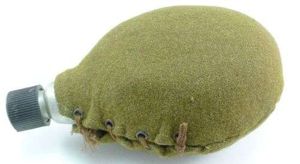 Un-identified WW2 Russian ? Felt Covered Alloy Water Bottle