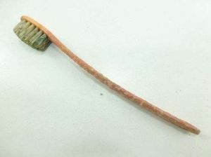 Original WW2 British Army Toothbrush in Red