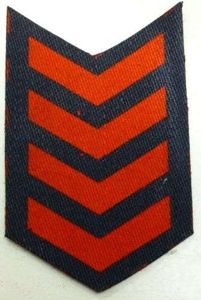 Original WW2 ARP Printed War Service Chevrons 4 Years