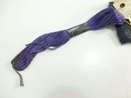 1946 Dated Sealed Pat Navy Blue Embroidery Cotton — image 5