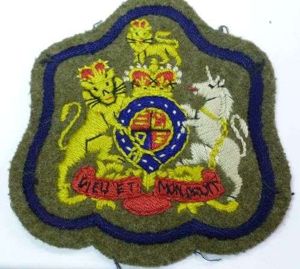 Post WW2 Regimental Sergeant Majors Cloth Badge