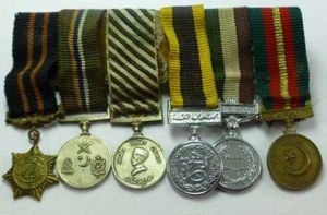 A Set Of 6 Old Pakistan Military Medal Miniatures