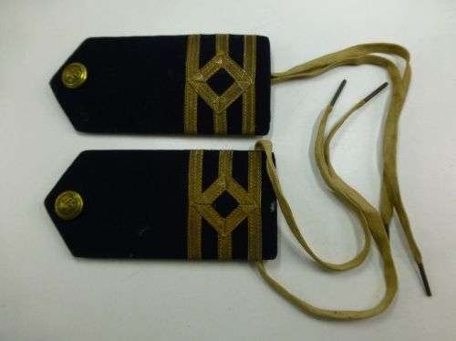 Unusual Early RN Officers Epaulettes RN Packet Service — image 2