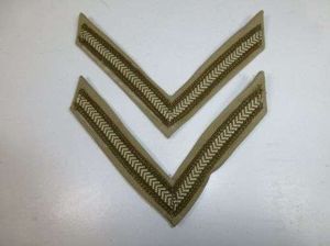 Original WW2 British Army KD Lance Corporals Stripes
