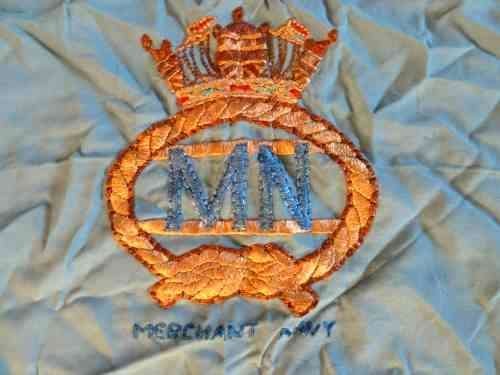 WW2 Coffee Table Cloth Embroidered with Naval Badges — image 2