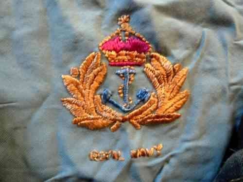 WW2 Coffee Table Cloth Embroidered with Naval Badges — image 7