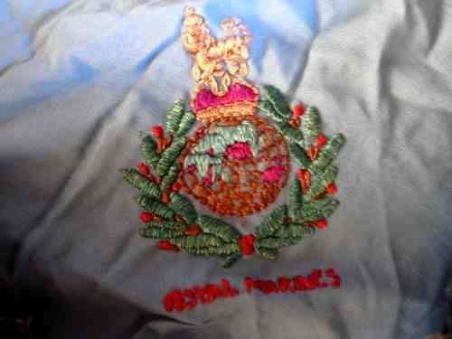 WW2 Coffee Table Cloth Embroidered with Naval Badges — image 8