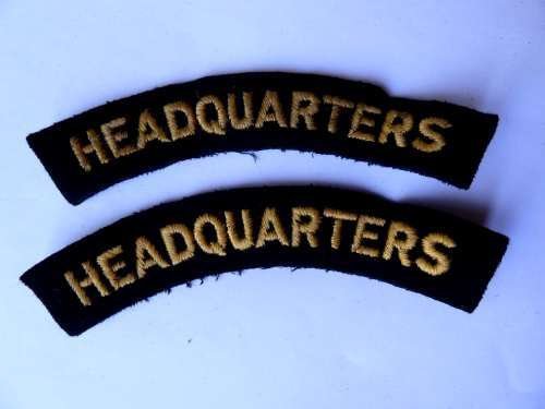 Original WW2 Civil Defence Shoulder Titles Headquarters — image 2