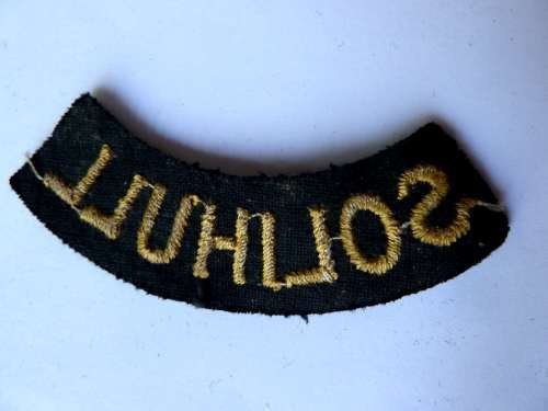 WW2 ARP & Civil Defence Breast Title For SOLIHULL — image 2
