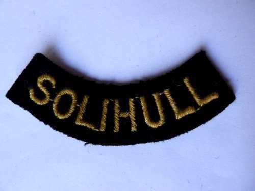 WW2 ARP & Civil Defence Breast Title For SOLIHULL — image 3