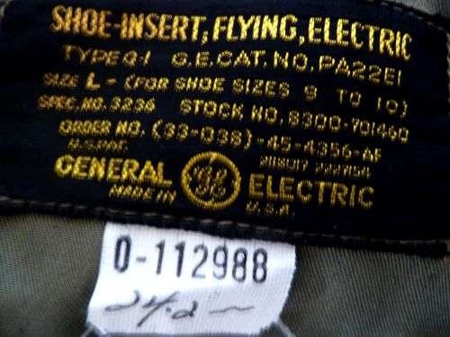 Mint WW2 USAF USAAF Issue Heated Shoe Inserts Type Q-1 — image 2