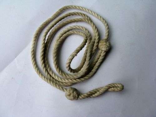 86)Original WW2 Royal Navy & WRNS Issue Pistol & Whistle Lanyard — image 2