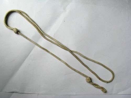 86)Original WW2 Royal Navy & WRNS Issue Pistol & Whistle Lanyard — image 3