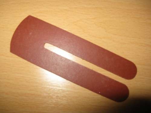 155) WW2 British Military Economy Issue Fibre Button Stick — image 2