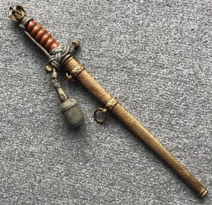 Third Reich Kriegsmarine Officers Dagger-WKC orange grip