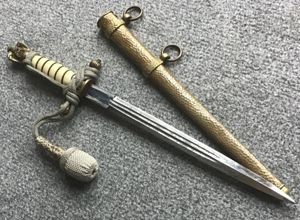Third Reich Kreigsmarine Officers Dagger-Puma