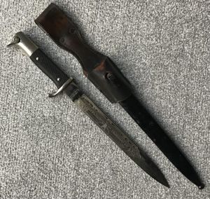 Third Reich Dress Bayonet and Frog-Etched