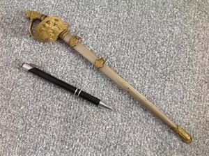 Miniature Basket Handled German Imperial Sword