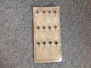 German ww2 Retailers Card of Swastica Stickpins