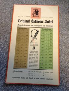 Third Reich Period Eickhorn Advertising Board