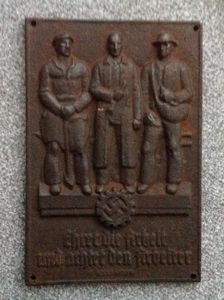 Third Reich DAF/RAD Celebration Plaque