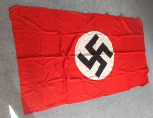 Third Reich Swastica Podium Flag