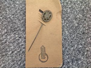 German ww2 General Assault Badge Stickpin on Original LDO card …