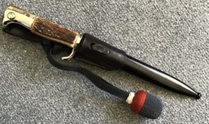 Third Reich Stag Gripped Double Etched Dress Bayonet