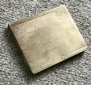 Third Reich SS Members Cigarette Case-With Contents