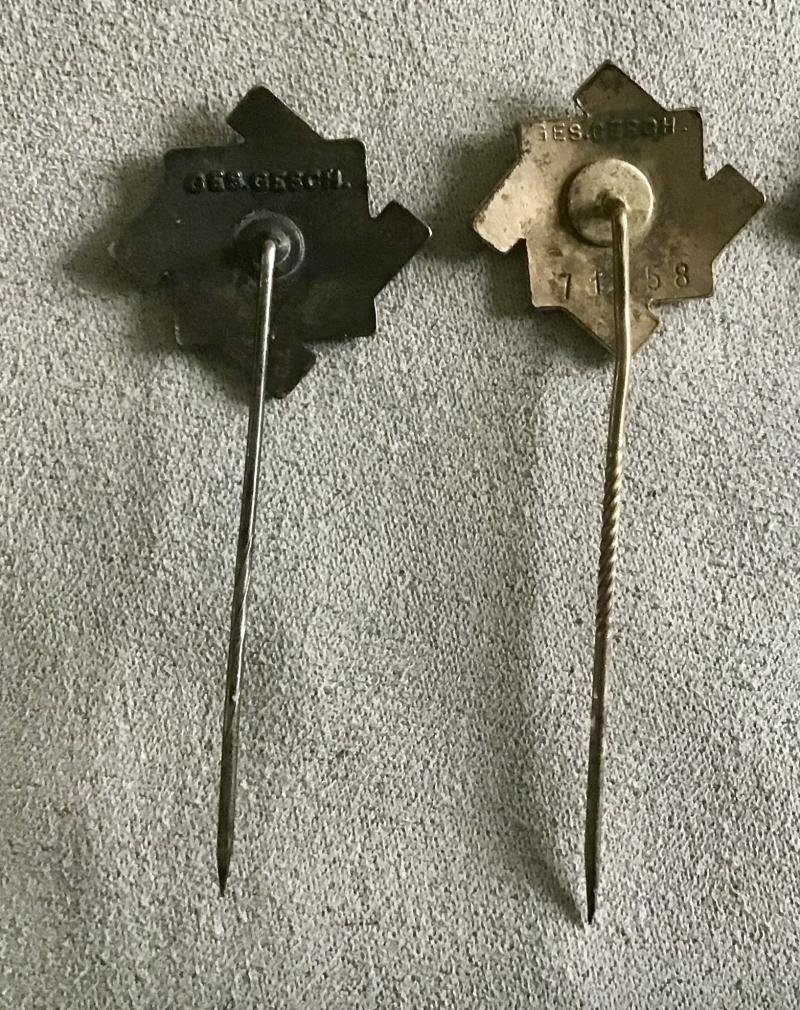 Third Reich TENO Lapel Pins — image 3