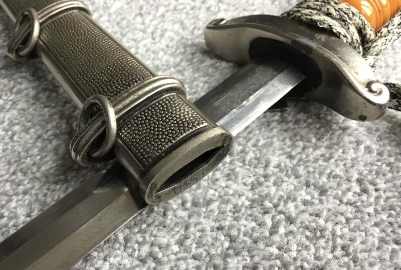 Third Reich TENO Officers Dagger-Low Issue No. — image 3