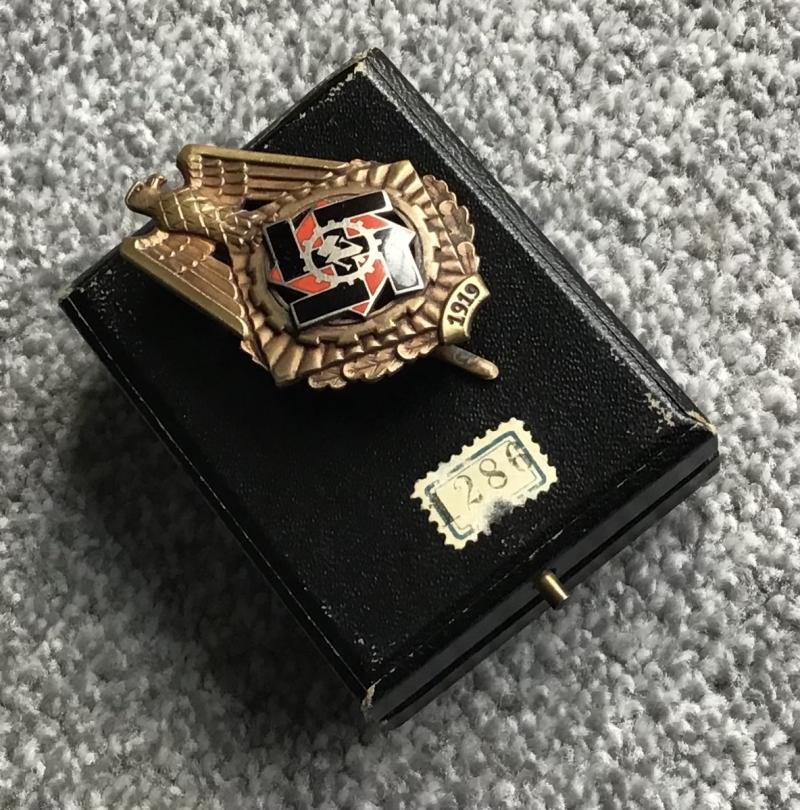 Third Reich TENO Honour Badge-1919 — image 2