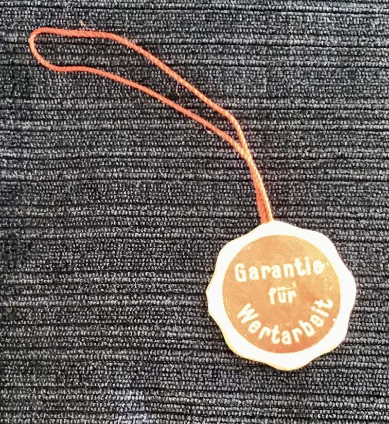 Third Reich WKC Paper Dagger Tag — image 2