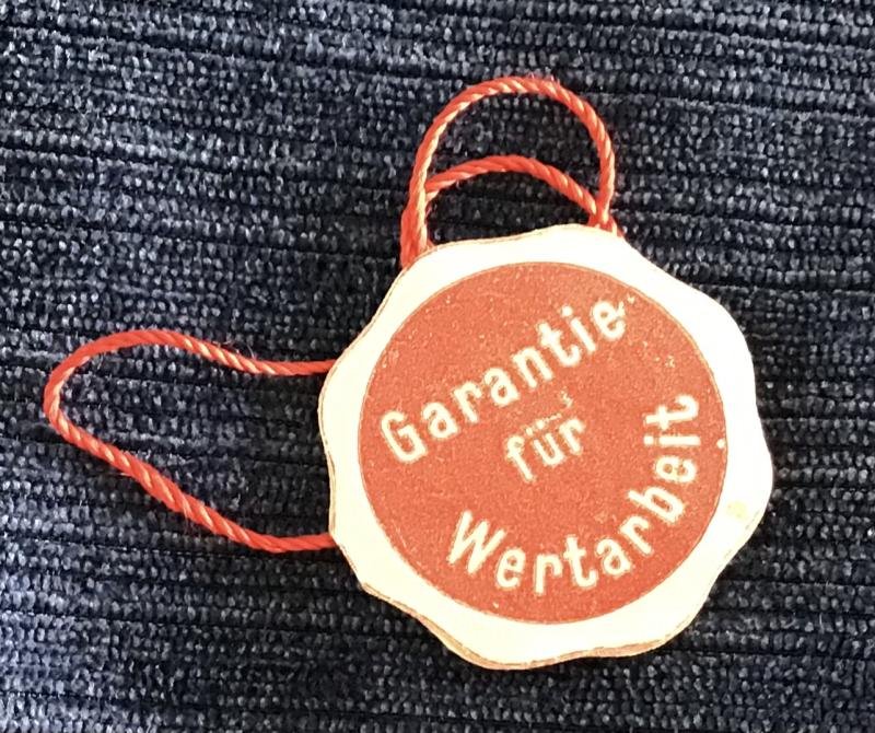 Third Reich WKC Paper Dagger Tag — image 4