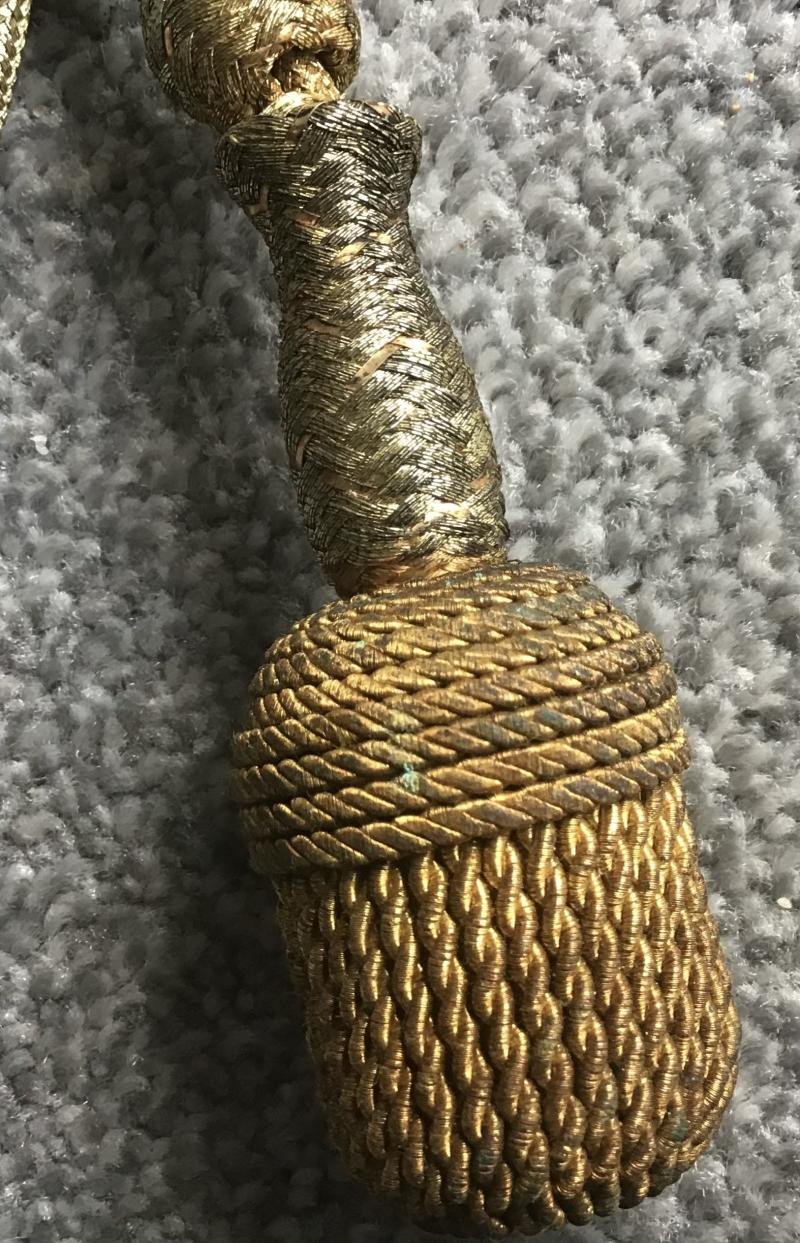 Third Reich Gilded Navy Portepee — image 2