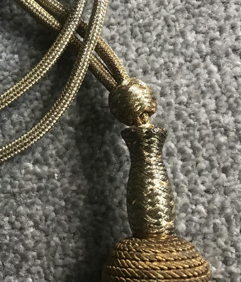 Third Reich Gilded Navy Portepee — image 3