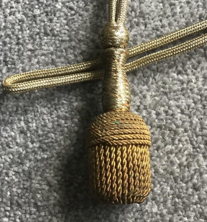 Third Reich Gilded Navy Portepee — image 5