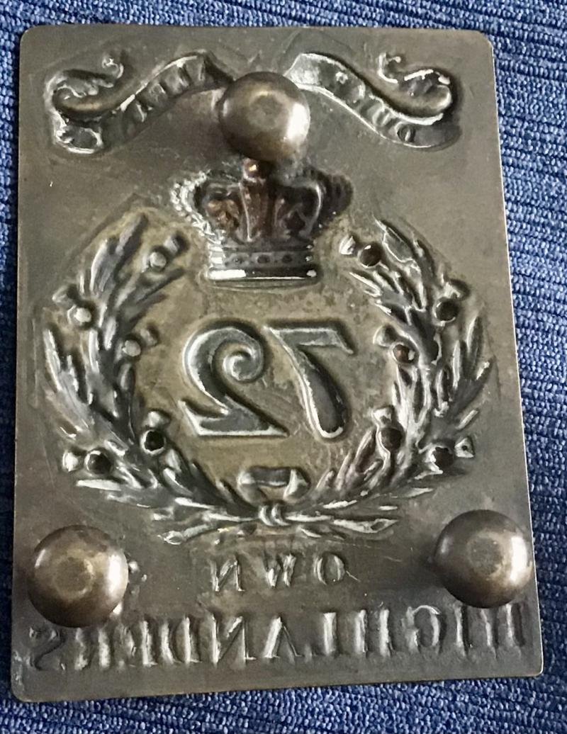 72nd Regiment Duke Of Albany's Cross Belt Buckle WW1 — image 2