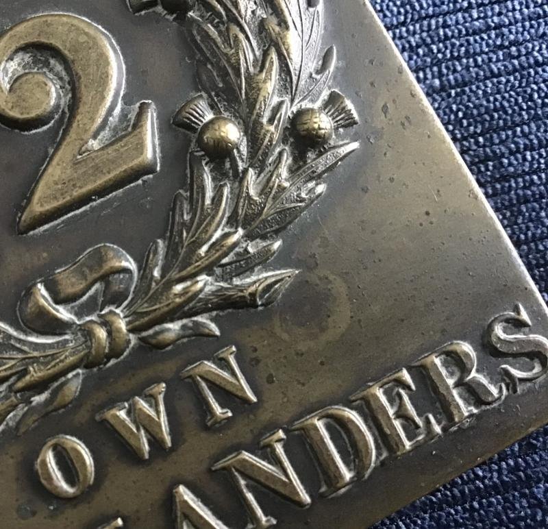 72nd Regiment Duke Of Albany's Cross Belt Buckle WW1 — image 4