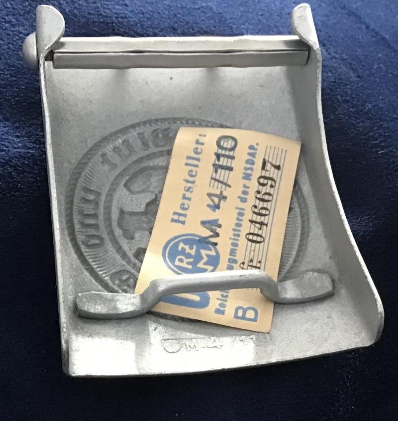 Third Reich Hitler Youth Belt Buckle with Tag — image 2