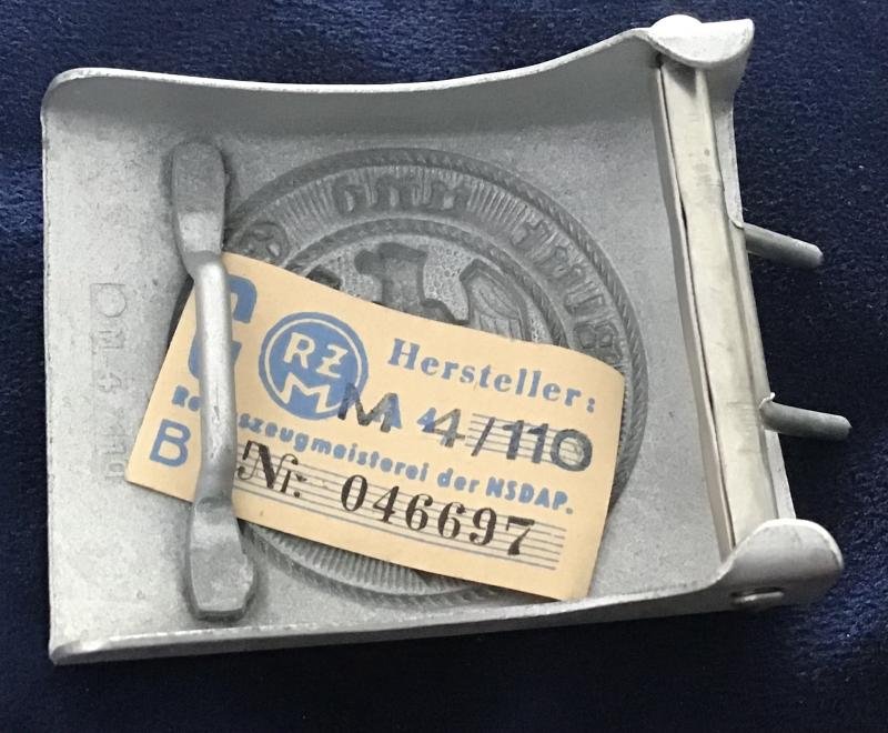 Third Reich Hitler Youth Belt Buckle with Tag — image 3