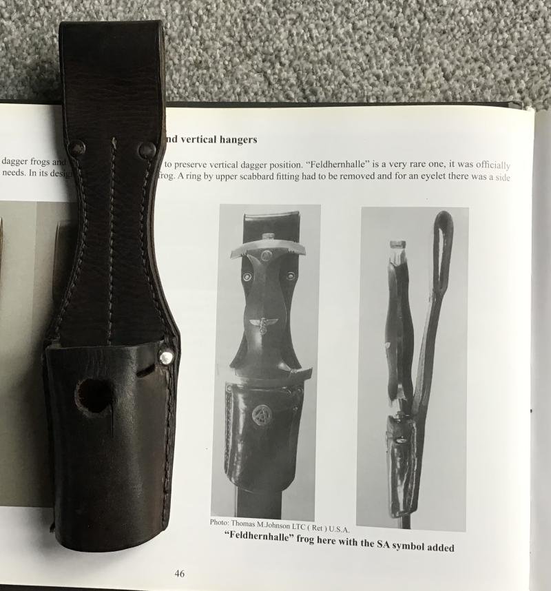 Third Reich SA Dagger Feldherrnhalle Frog — image 3